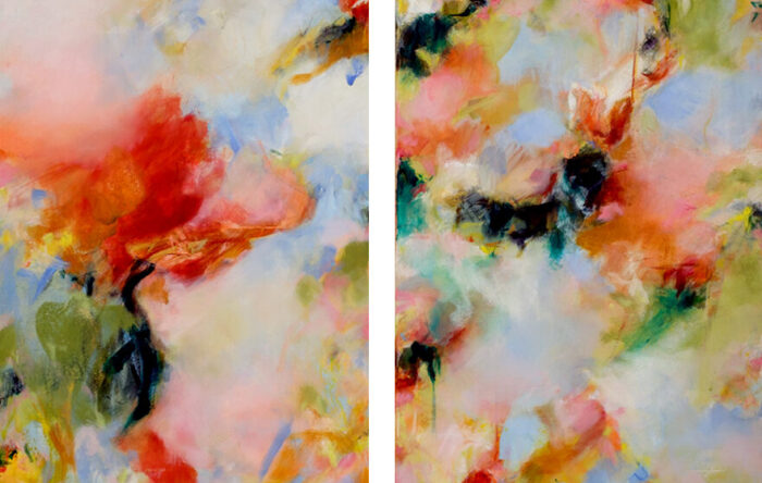 Oil paint on canvas, 2 parts, each 80 x 60cm, 2021