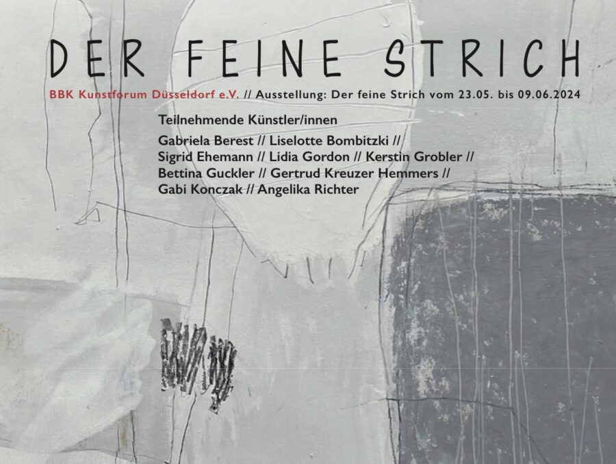 Exhibition The Fine Line (der feine Strich) at the BBK Kunstforum